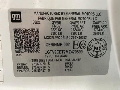 2021 GMC Sierra 1500 Double Cab Standard Box 4-Wheel Drive Elevation 3SB