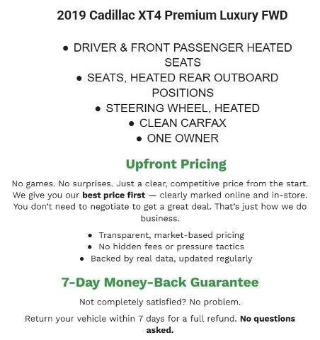 2019 Cadillac XT4 FWD 4dr Premium Luxury