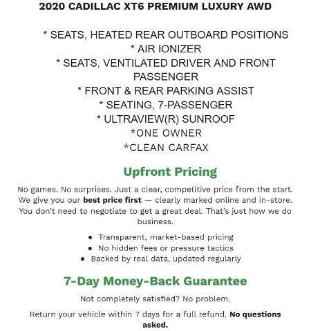 2020 Cadillac XT6 AWD 4dr Premium Luxury