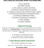 2025 Cadillac Escalade 4WD Sport Platinum