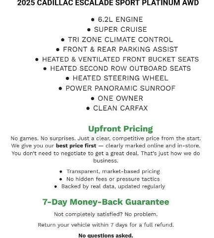 2025 Cadillac Escalade 4WD Sport Platinum