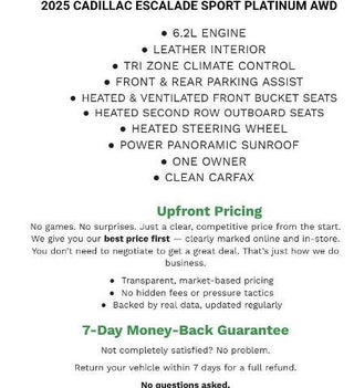 2025 Cadillac Escalade 4WD Sport Platinum