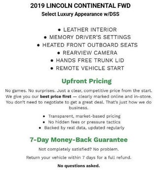 2019 Lincoln Continental Select FWD