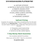 2018 Nissan Maxima Platinum 3.5L