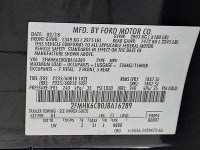 2018 Ford Flex SEL AWD