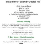 2022 Chevrolet Silverado 3500 HD Crew Cab Standard Box 4-Wheel Drive LTZ