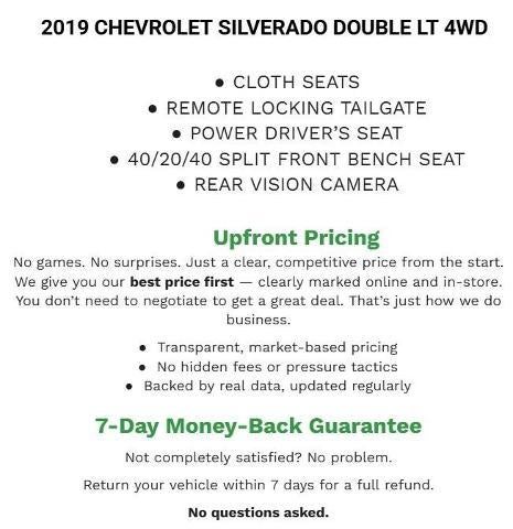 2019 Chevrolet Silverado LD Double Cab Standard Box 4-Wheel Drive LT