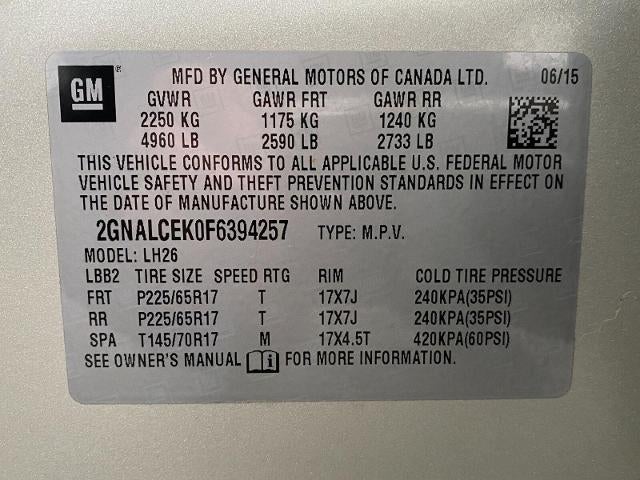 2015 Chevrolet Equinox FWD 2LT