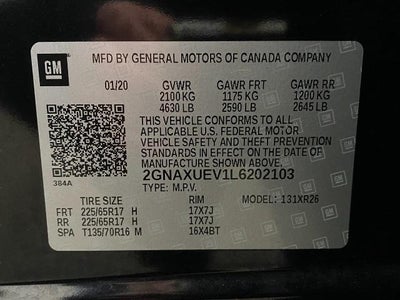 2020 Chevrolet Equinox AWD LT
