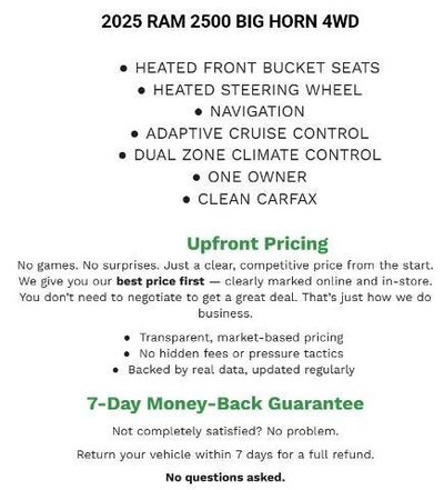 2025 RAM 2500 Lone Star 4x4 Crew Cab 6'4" Box