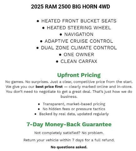 2025 RAM 2500 Lone Star 4x4 Crew Cab 6'4" Box