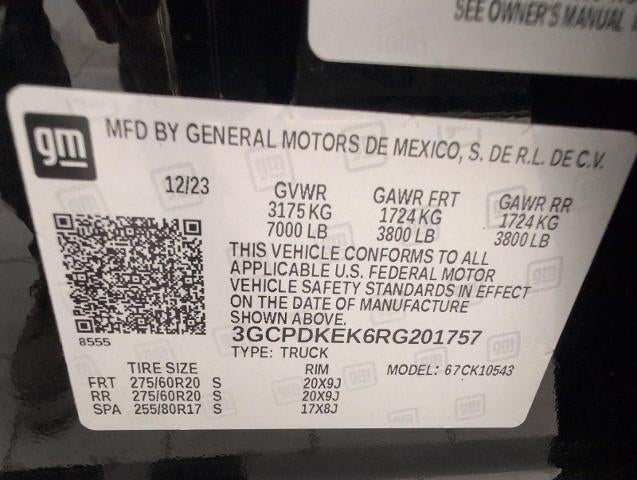 2024 Chevrolet Silverado 1500 Crew Cab Short Box 4-Wheel Drive LT 2FL