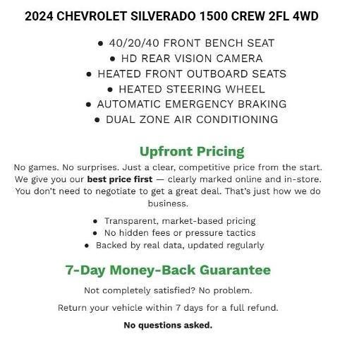 2024 Chevrolet Silverado 1500 Crew Cab Short Box 4-Wheel Drive LT 2FL