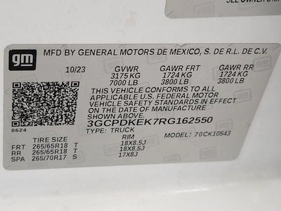 2024 Chevrolet Silverado 1500 Crew Cab Short Box 4-Wheel Drive LT 2FL