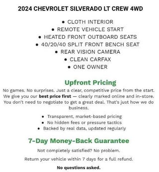 2024 Chevrolet Silverado 1500 Crew Cab Short Box 4-Wheel Drive LT 2FL