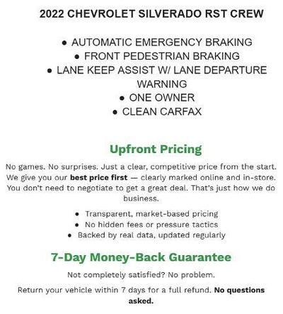 2022 Chevrolet Silverado 1500 Crew Cab Short Box 4-Wheel Drive RST