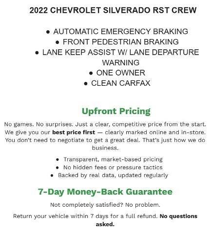 2022 Chevrolet Silverado 1500 Crew Cab Short Box 4-Wheel Drive RST