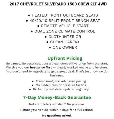 2017 Chevrolet Silverado 1500 Crew Cab Short Box 4-Wheel Drive LT Z71
