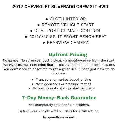 2017 Chevrolet Silverado 1500 Crew Cab Short Box 4-Wheel Drive LT Z71