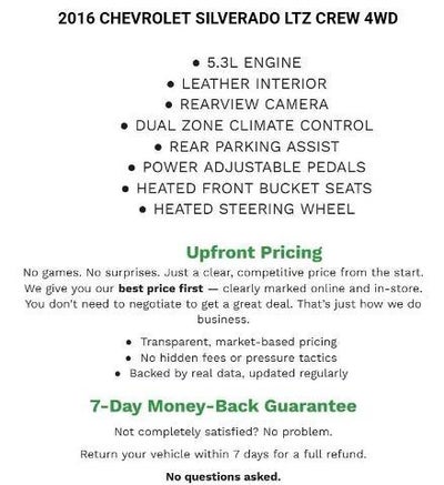 2016 Chevrolet Silverado 1500 Crew Cab Short Box 4-Wheel Drive LTZ Z71