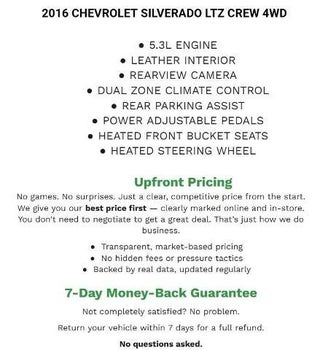 2016 Chevrolet Silverado 1500 Crew Cab Short Box 4-Wheel Drive LTZ Z71