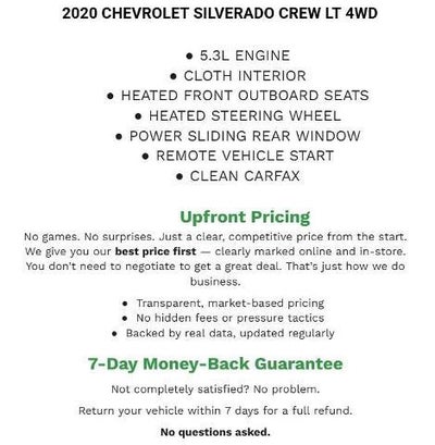 2020 Chevrolet Silverado 1500 Crew Cab Short Box 4-Wheel Drive LT