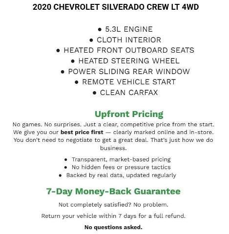 2020 Chevrolet Silverado 1500 Crew Cab Short Box 4-Wheel Drive LT