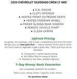 2020 Chevrolet Silverado 1500 Crew Cab Short Box 4-Wheel Drive LT