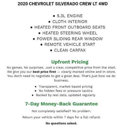 2020 Chevrolet Silverado 1500 Crew Cab Short Box 4-Wheel Drive LT
