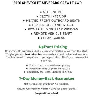 2020 Chevrolet Silverado 1500 Crew Cab Short Box 4-Wheel Drive LT