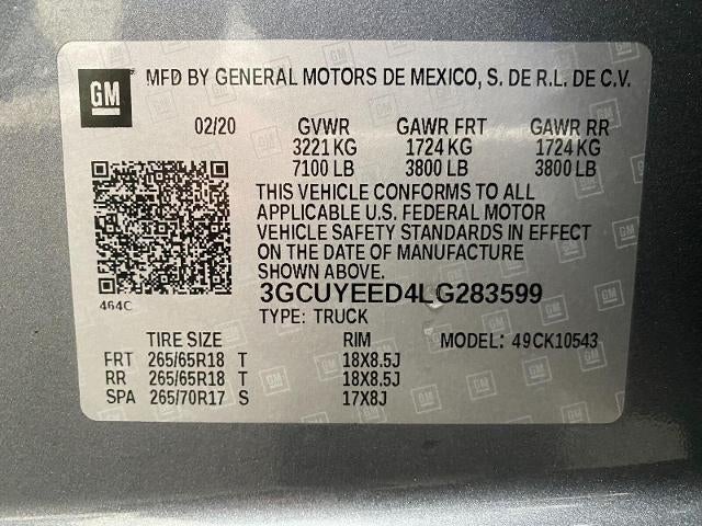 2020 Chevrolet Silverado 1500 Crew Cab Short Box 4-Wheel Drive RST