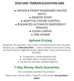 2025 GMC Terrain AWD 4dr Elevation