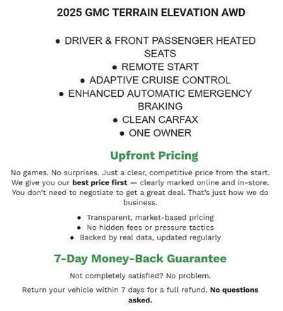 2025 GMC Terrain AWD 4dr Elevation