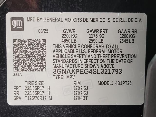 2025 Chevrolet Equinox AWD LT