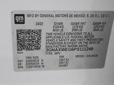 2023 Chevrolet Equinox AWD 4dr RS