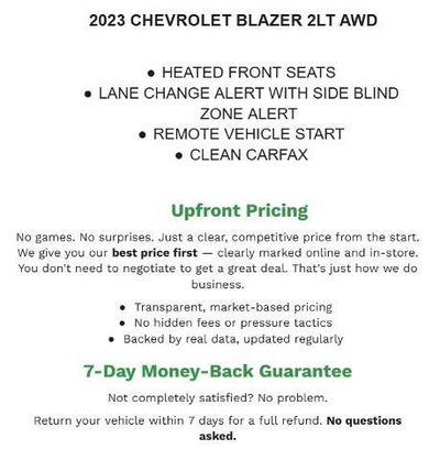 2023 Chevrolet Blazer AWD 4dr LT w/2LT