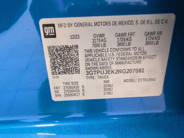 2024 GMC Sierra 1500 Crew Cab Short Box 4-Wheel Drive Elevation 3VL