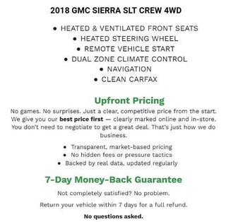 2018 GMC Sierra 1500 Crew Cab Short Box 4-Wheel Drive SLT