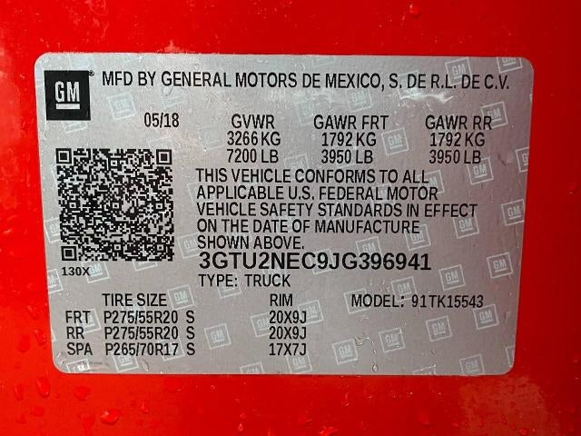 2018 GMC Sierra 1500 Crew Cab Short Box 4-Wheel Drive SLT