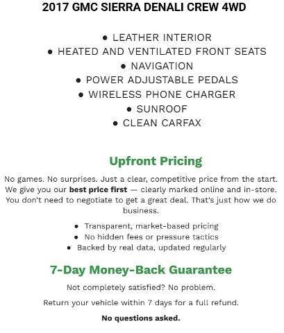 2017 GMC Sierra 1500 Crew Cab Short Box 4-Wheel Drive Denali