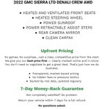 2022 GMC Sierra 1500 Limited Crew Cab Standard Box 4-Wheel Drive Denali