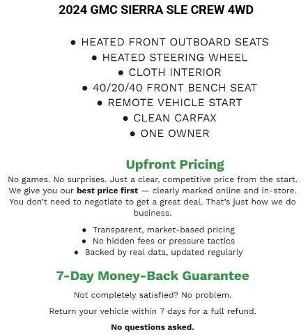 2024 GMC Sierra 1500 Crew Cab Short Box 4-Wheel Drive SLE