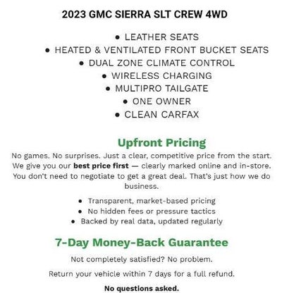 2023 GMC Sierra 1500 Crew Cab Short Box 4-Wheel Drive SLT