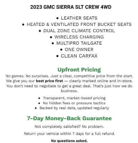 2023 GMC Sierra 1500 Crew Cab Short Box 4-Wheel Drive SLT