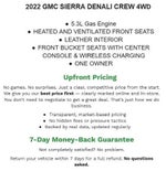 2022 GMC Sierra 1500 Crew Cab Short Box 4-Wheel Drive Denali