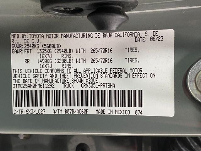 2023 Toyota Tacoma 4WD SR Double Cab 5' Bed V6 AT (GS)