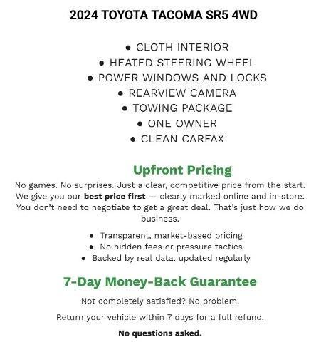 2024 Toyota Tacoma 4WD SR5 Double Cab 5' Bed AT (GS)