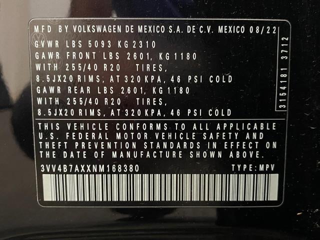2022 Volkswagen Tiguan 2.0T SEL R-Line 4MOTION