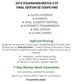 2019 Volkswagen Beetle S Auto