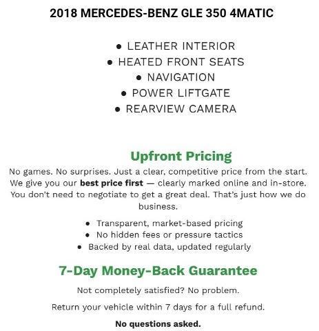 2018 Mercedes-Benz GLE GLE 350 4MATIC® SUV